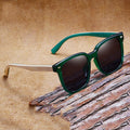 Men'S Oversized Square Fashion Wood Sunglasses European and American Rectangle Skateboard Polarized Sunglasses Wholesale