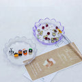 Professional Nail Brush Holder Stand Double-Sided Organizer Case Clear Container Palette Tray for Nail Art Storage Plastic