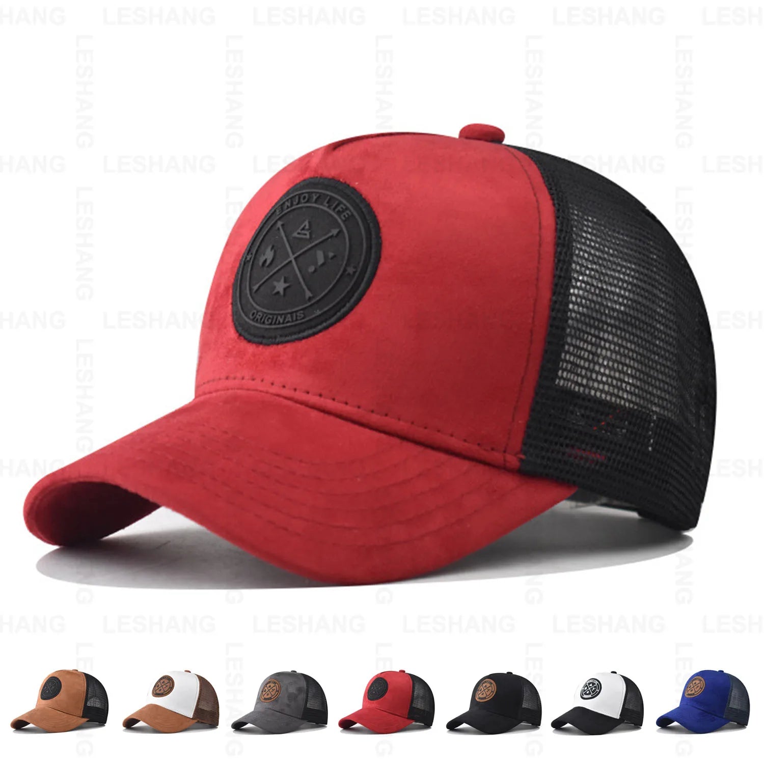 Wholesale Outdoor Sports Casual Unisex Cotton 2 Two Tone Trucker Mesh Cap Custom Embroidery Logo 5 Panel Trucker Hats