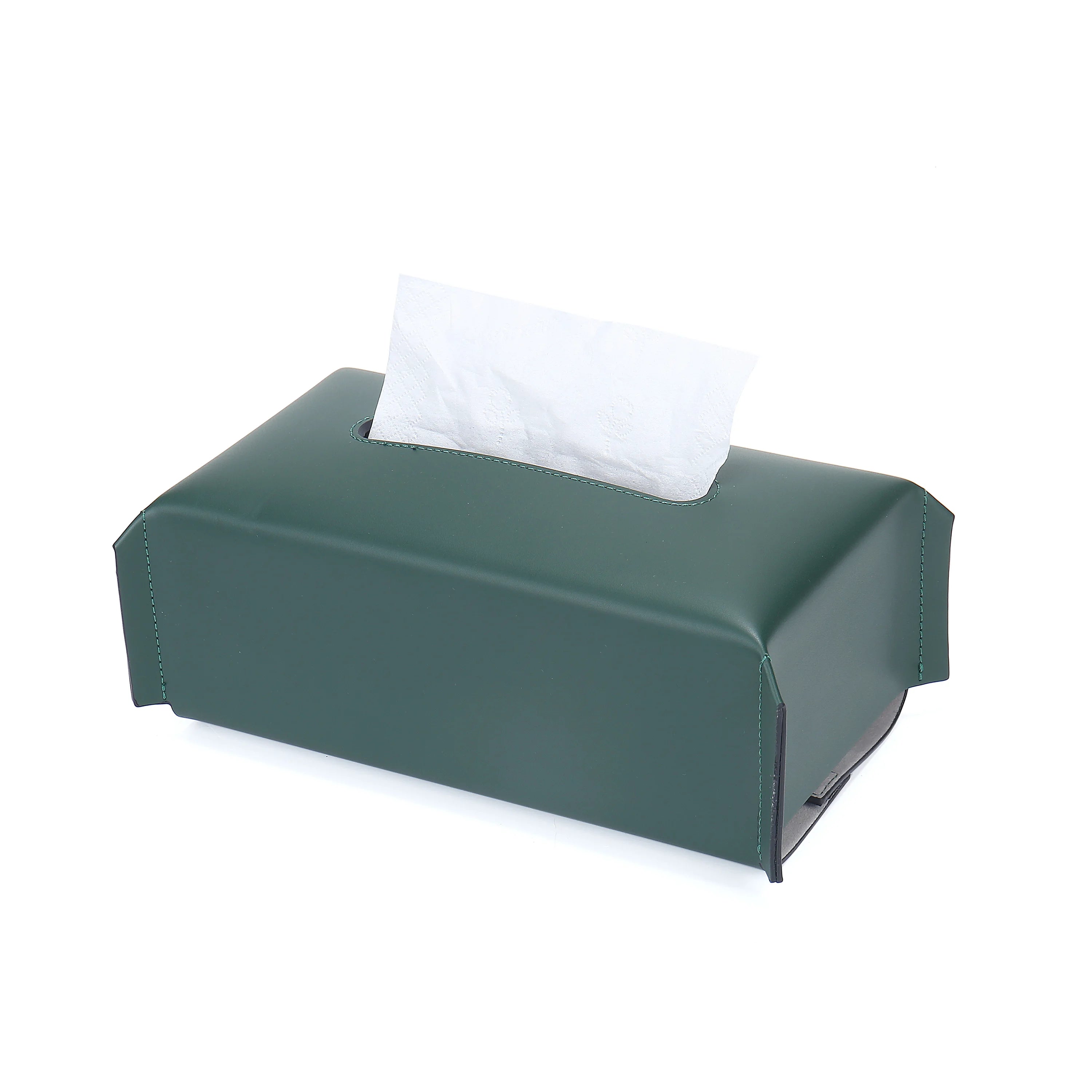 Car Tissue Holder Decorative Leather Boxed Facial Tissues Paper Box Holder for Facial Tissue Car Home Bathroom Bedroom