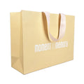 For Handmade Custom Printed Logo Offset Printing Eco-friendly Paper Shopping Bag Embedded for Luxury Clothing Shoes Fur