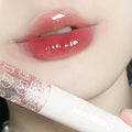 Hot Selling Waterproof Non-Sticky Pink Holographic Shiny Glitter Glossy Lip Gloss Containers High Pigmented Lip Plumper Gloss