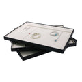 Luxury PU Leather Wood Frame Handmade Jewelry Tray for Ring and Necklace Display with Customizable Size & Logo