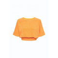 KY Summer Dress 2023 Terry Towel Clothing Custom Beach Towel Women's Crop Top Short Sleeves