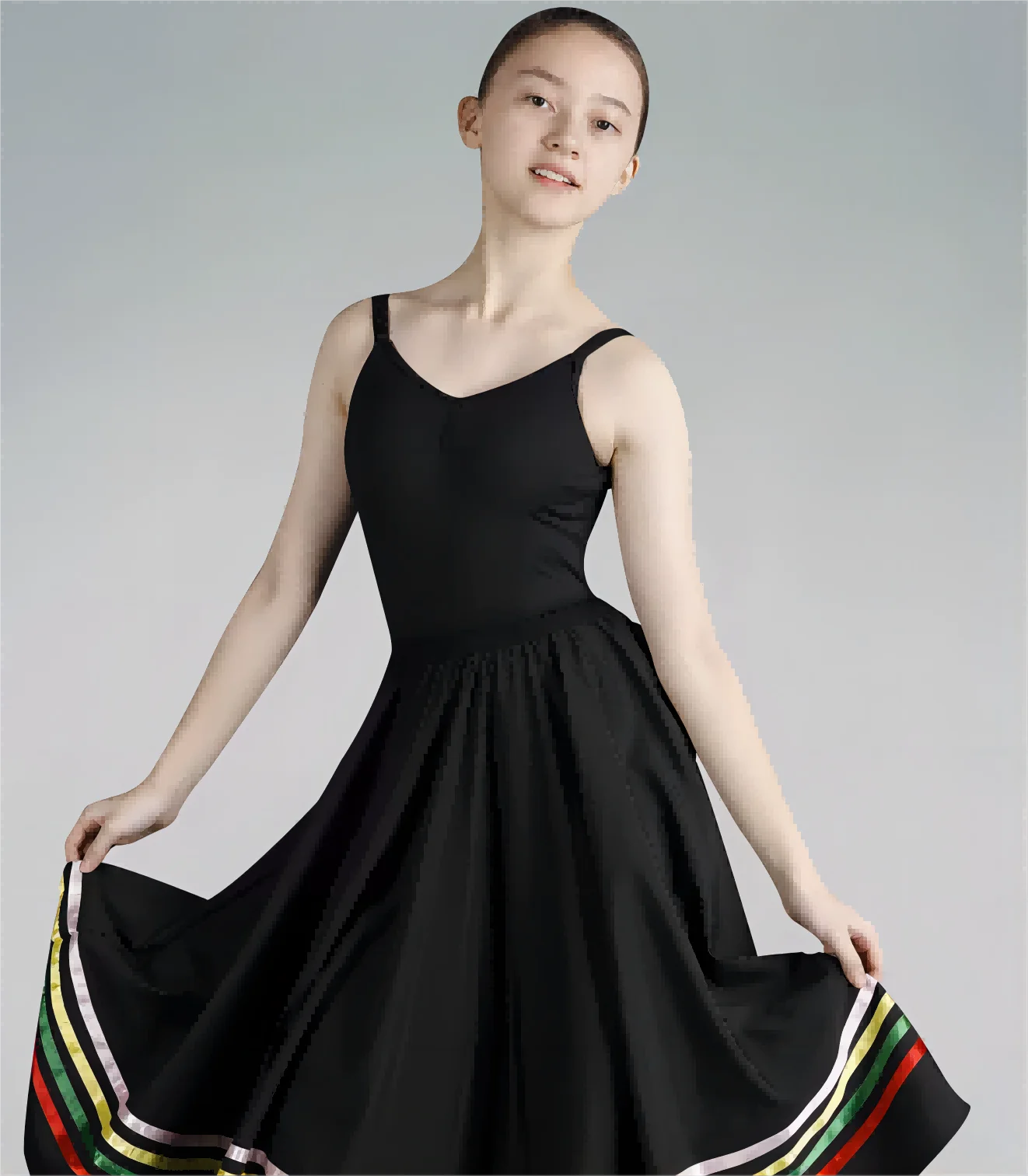 Adult Character Flamenco Dance Dress Emperor Grade Ballet Half Skirt Practice Skirt Long