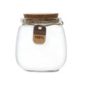 Empty Round Wide Mouth Mini Yogurt Cans Wholesale Food Container Glass Pudding Bottles with Cork Cover