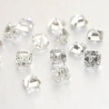 Small Size Asscher Brilliant Cut Lab Grown Diamond Melee 2*2mm 3*3mm VVS VS HPHT CVD Polished Lab Diamond