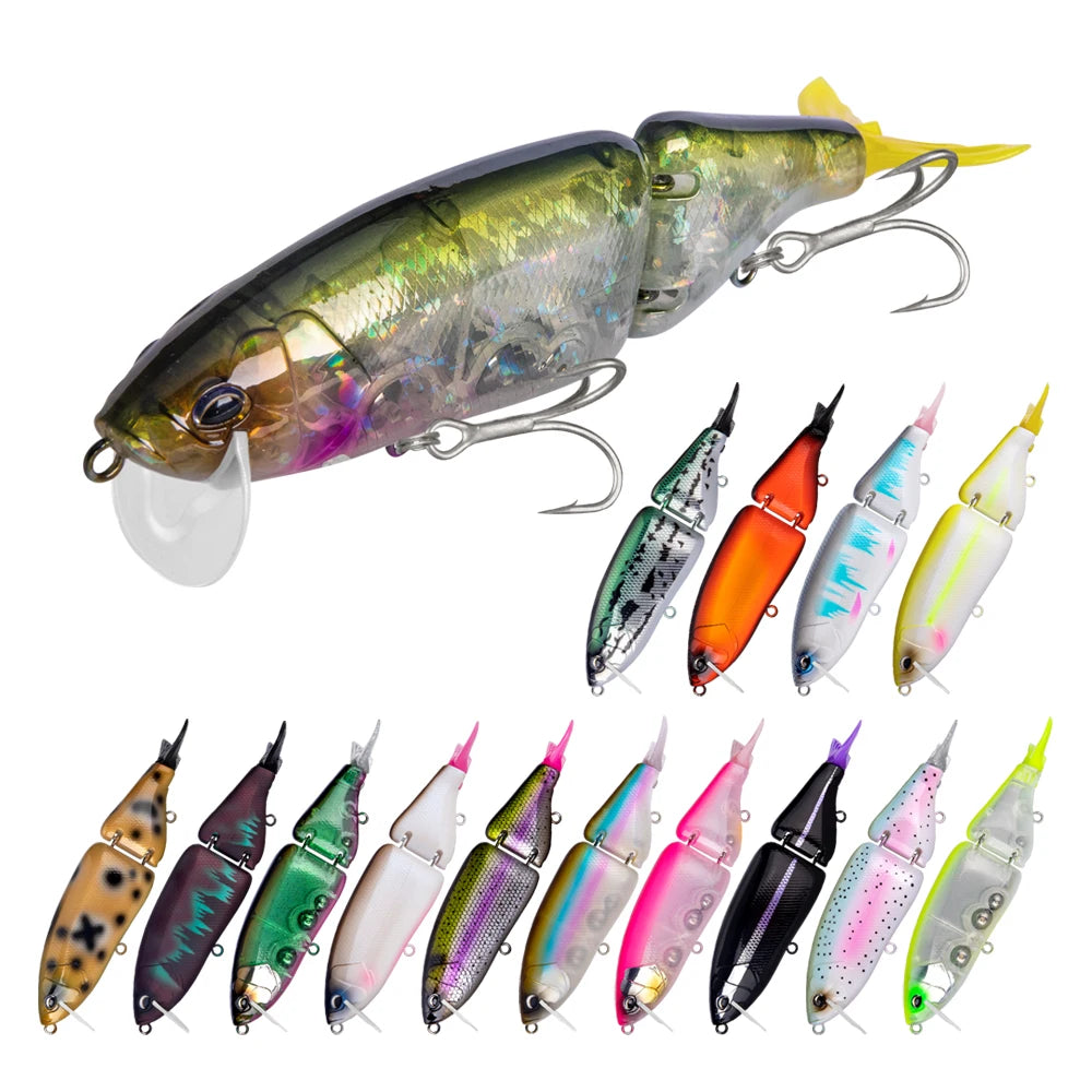 Segmented Swimbait 135mm 48g Floating Big Game Swimbait Pike Lures Multi Jointed Hard Plastic Baits Freshwater Fishing Lures