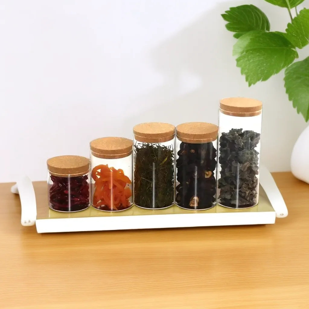 Luxury Handmade High Borosilicate Glass Tube Jar Empty Candle Jar With Lid for Candle Making Holder