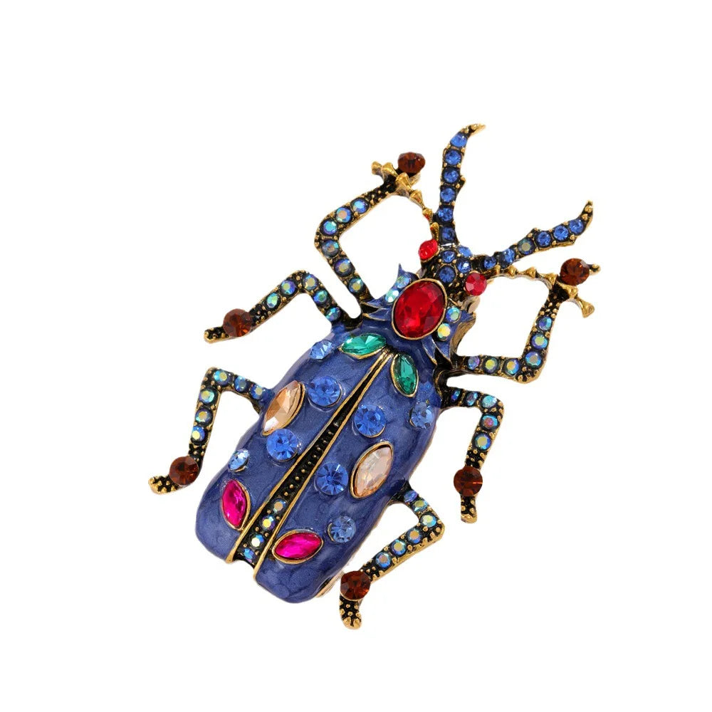 DRAL1091 Hot Selling Fashion Enamel Brooch Women Rhinestones Insect Brooch Jewelry Wholesale