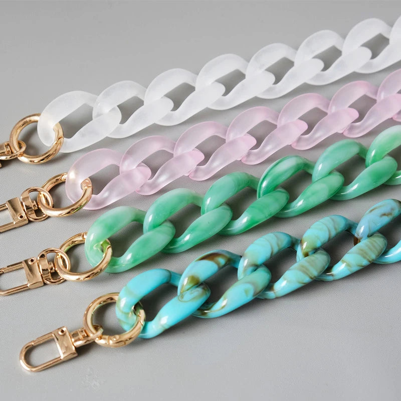 Deepeel L1-33 45/85/120CM Handbag Accessories Resin Acrylic Bag Chains Acrylic Chain Bag Straps