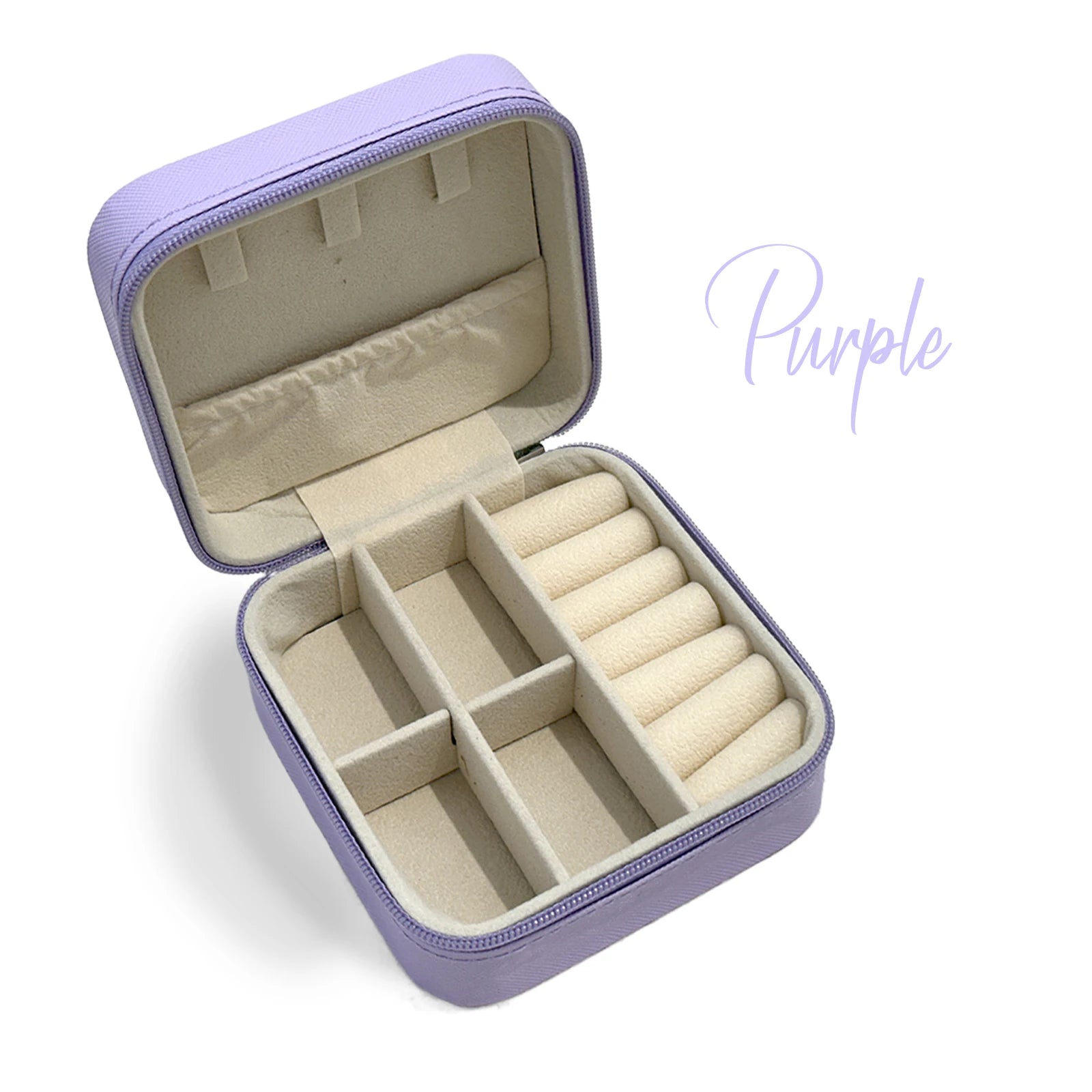 Fadeli Small Ring Earring Necklace Pu Jewellery Case Travel Jewelry Box Leather Jewelry Organizer