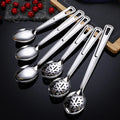 11.5 Inch Long Stainless Steel Dividing Spoon Sanitary Utility Spoon Kitchen Hotel Family Dining Slotted Metal Serving Spoon