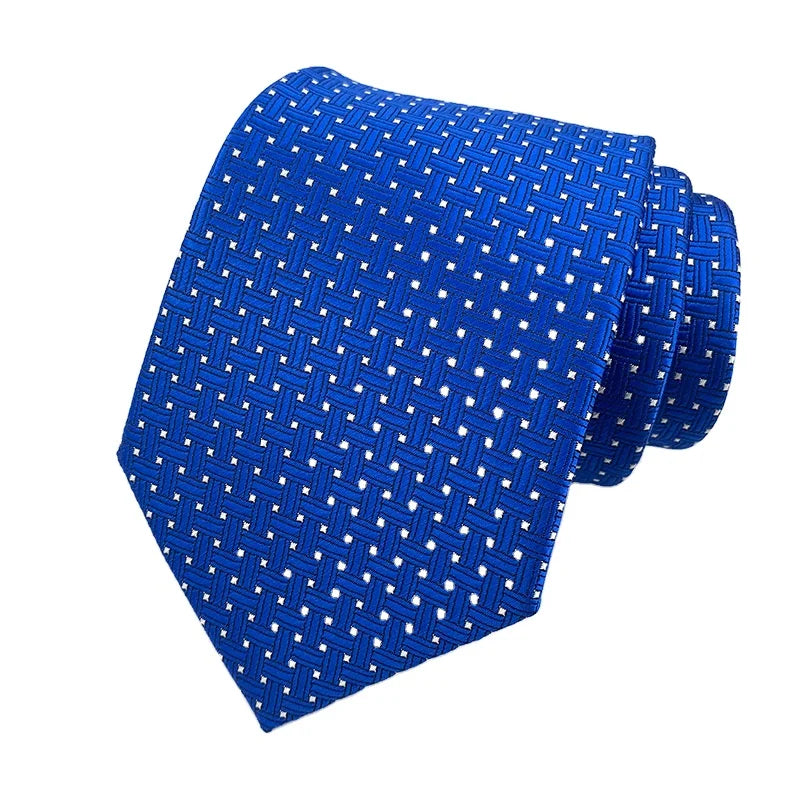 8cm Polyester Tie Handmade Fashion  Multicolor Men's Formal Business Vestidos Wedding Business Dress Casual Party Suits Tie