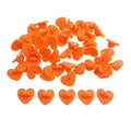 Wholesale Orange Heart Shape Rubber Pin Back Lock for Enamel Badge Clutch