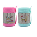 Personalized 350ml Kids Lunch Box with Vacuum Insulated Thermos Flask with a Spoon Accessory