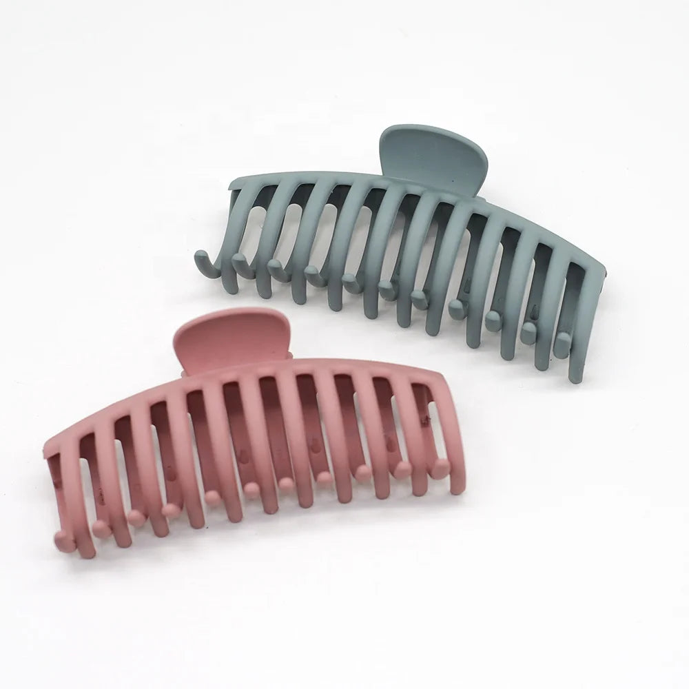 MIO Korea Hair Claw Matte Nonslip Clamp Extra Large Frosted Banana Clips Hair Claw Clip 13.5 Cm Big Hair Claw