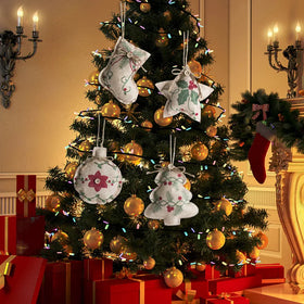 Adornos Foreign Trade New Linen Christmas Tree Hanging Pendant Shopping Mall Decoration Ornaments Doll