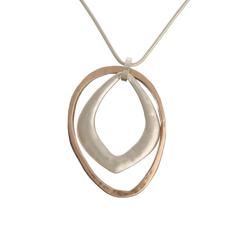 Wholesale Hot Sale Geometry  Irregular Circle Necklace Personalized Necklace