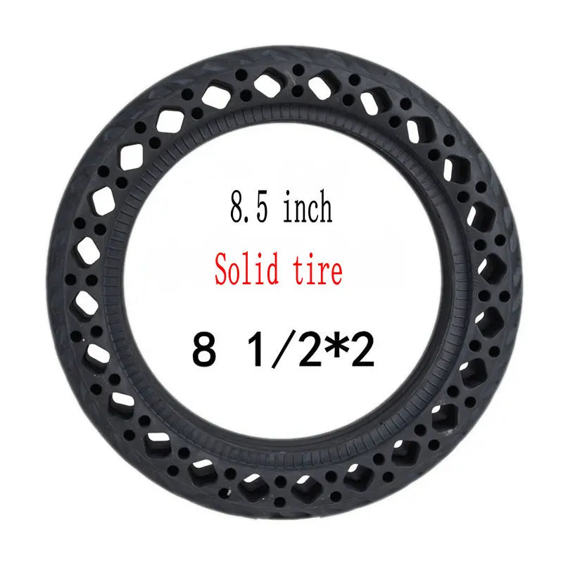 Scooter Solid Tire 8.5 Inch Honeycomb Solid Tire 81/2*2 Shock-Absorbing Solid Tire M365 and Pro Universal