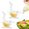 Portable Transparent Acrylic Manual Fruit Lemon Juicer Hand Lemon Squeezer Bird Shaped Lemon Squeezer