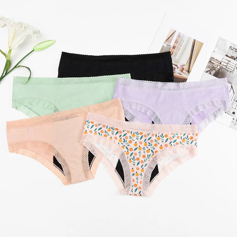 New 4 Layers Absorbent Heavy Flow Women Leak Proof Seamless Period Panties Reusable Period Panties Menstrual Underwear