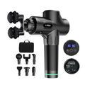 Professional Percussion Vibration Massage Gun 30 Speed LCD Screen Double Head Fascia Massage Gun