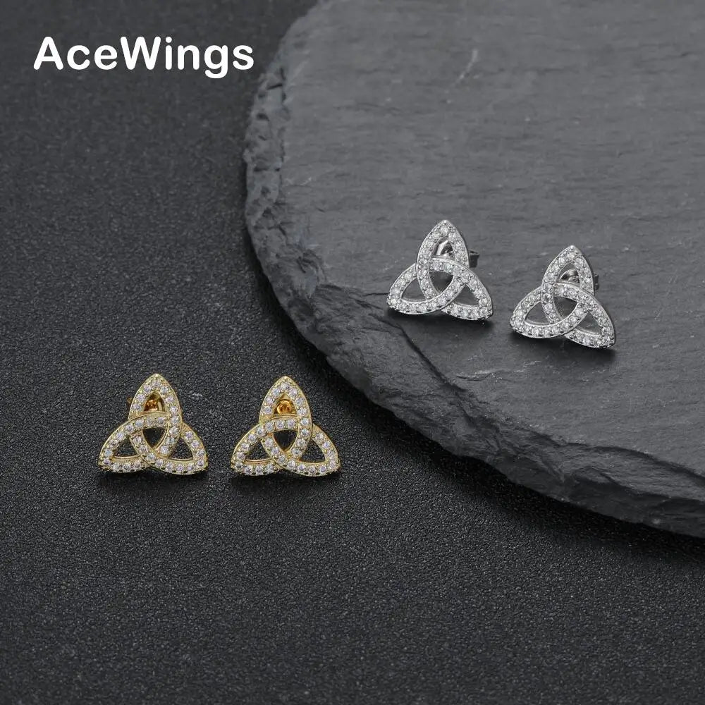 E043  Brass CZ Earring  Setting Zircon  Stud Earrings Hip Hop  Iced Out