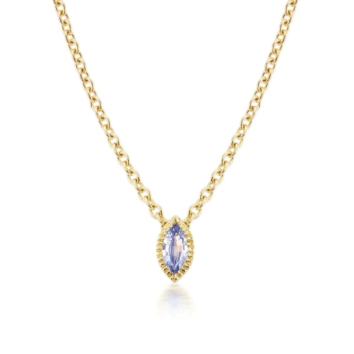 LOZRUNVE 925 Sterling Silver Single Stone Bezel Crystal Pendant Necklace 18k Gold