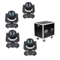 4Pcs 100W Dmx Control Led Spot Moving Head Beam Light Packed in Flight Case