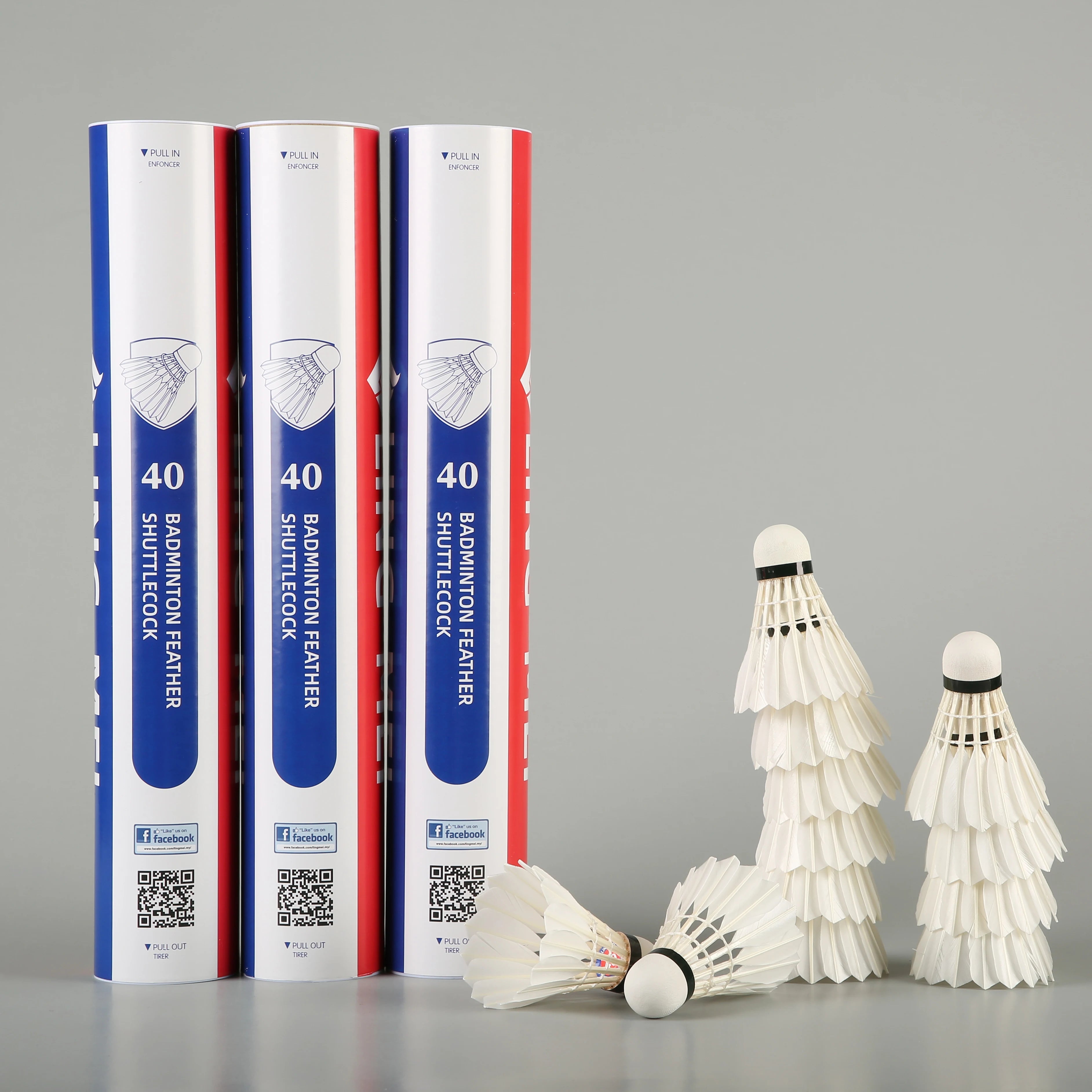 Grade 1 Duck Feather Lingmei 40 Badminton Shuttlecock for High Level Training