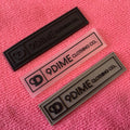 Embossed Custom logo Rectangle Shape Rubber Labelsoft Pvc logo Label for Garments