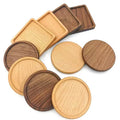 Natural Solid Wood Round Coaster Customized Logo Engraving Nordic & Modern Style Multiple Wood Choices 10X10CM MegaBDM