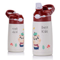 400ml Kids Stainless Steel Straight Color Changing Uv Sublimation Blanks Stainless Steel Water Bottle with Flip Lid