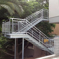 Galvanized Steel Step Ladder Stairs with Handle  Railings