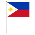 Custom Factory Wholesale 100% Polyester Printing Ph Large Philippines Filipino Flag Hand Held Flag