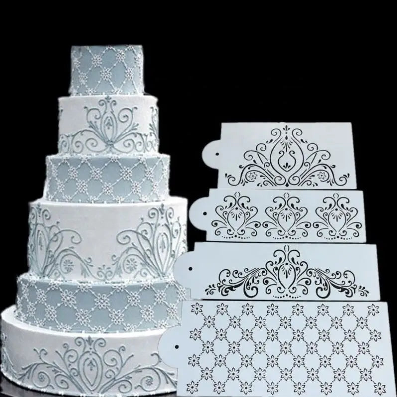 Lace Cake Decorate Tools Flowers Suger Craft Stencil Spray Art Molds DIY Candy Template Mold Fondant Stencil for Cake Macke