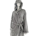 100% Cotton Bathrobe Hotel Optionally with Shawl Collar or Hood - Unisex SPA Bathroom Robe