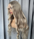 Glueless Lace Front Wig European Human Hair HD Full Lace Wig Highlight Blonde Color Lace Front Wig for White Women MegaBDM