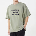 Chinese Supplier's 245gsm Round Neck Heavyweight Blank T-Shirt Organic Cotton Printed With Retro Pattern Custom Logo XL Size