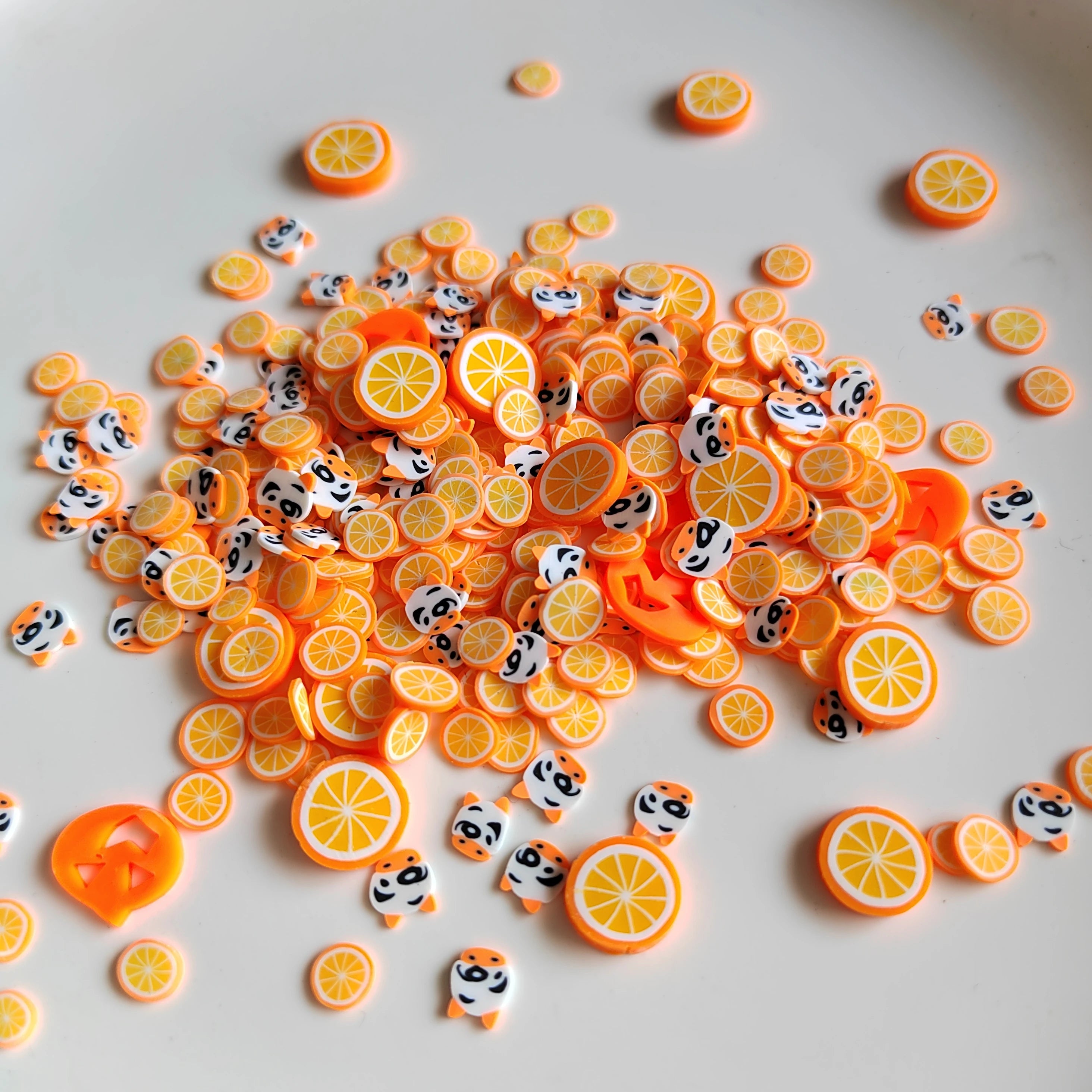 Orange Fruit Theme 1kg Custom Mini Soft Clay for DIY Jewelry Making Handmade Crafts and Artistic Designs