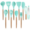 Silicone Home Small Auxiliary Food Pan Set Kitchen Utensils Food-grade High Temperature Resistant Non-stick Frying Pan Spatula