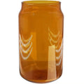 Logo Custom Colored Can Shape Glass Cup Brown Cola Can Shape Borosilicate Glass Beer Mug