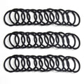 200pcs 4mm Thick Seamless Black Hair Tie Wholesale Durable Elastic Rubber Band for Women Men Ponytail Holder Gum