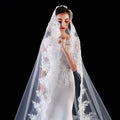ROMANTIC Bridal Veil Super Wide 300cm Long Wedding Accessory Wedding Dress Match Lace Veil
