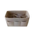 Durable & Eco-Friendly Beige Polyester Felt Bag Insert Organizer Foldable Reusable Open Closure Fashionable Style for Handbags