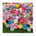 Craft Random 100Pcs Assorted of Color Shape Detailed Rose Flower Resin Flat Back Flatbacks Cabochons for Jewelry Making Findings