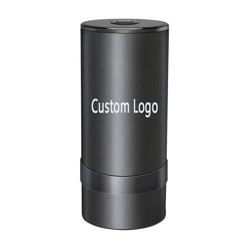 Custom Logo High Quality Portable Rechargeable Electric Aluminum Alloy+ABS Herb Grinder Black/Grey New Accessory for Wholesale