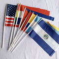 Custom Mini Cheap Custom Printed Hand Held Flag hand Waving Flag Banner