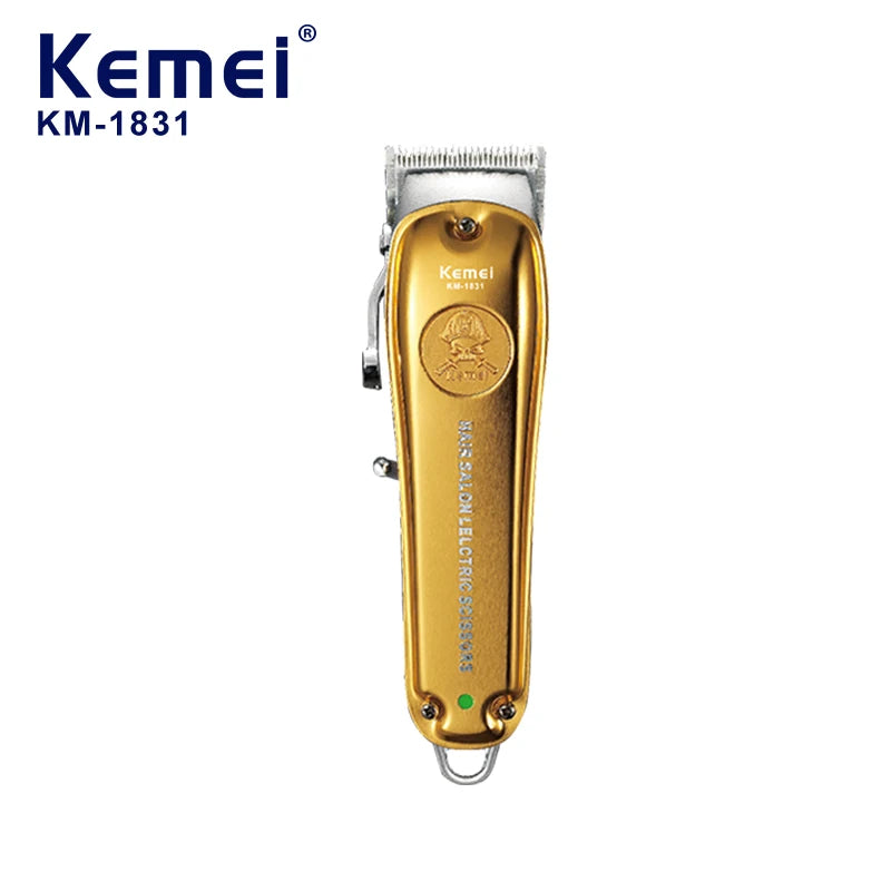 Factory Customized Hair Clipper Beard Trimmer Km-1831 Adjustable Best Powerful Professional Rechargeable Barber Hair Trimmer